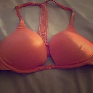 Racer back coral bra